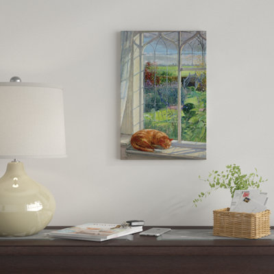 Sleeping Cat And Chinese Bridge by Timothy Easton - Gallery-Wrapped Canvas Giclée