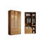 Armoire classique en rotin tissé-111783083