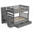 Girlie Full Over Full Bunk Bed with Shelves and Storage Drawers-56082183