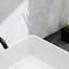 Lavabo de salle de bain rectangulaire en céramique 15,75 "x 11,81"