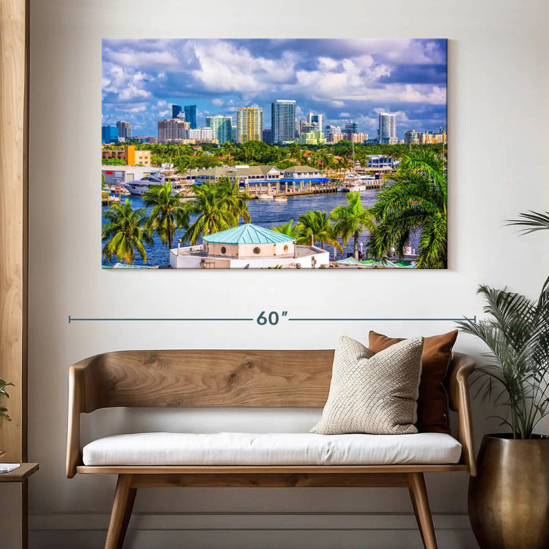 Kavia Fort Lauderdale Skyline, 34" H x 51" W