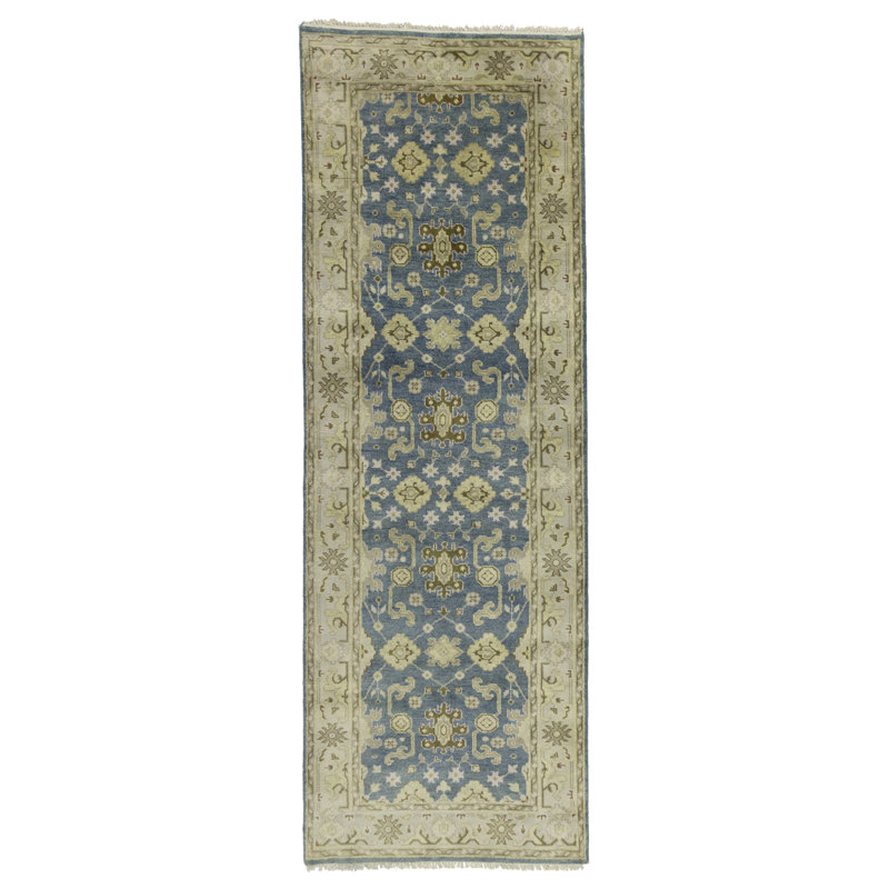 Tapis rectangulaire en laine 4 pi 1 po x 11 pi 10 po Dayzha