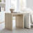 Mirella Faux Travertine Side Table In Travertine