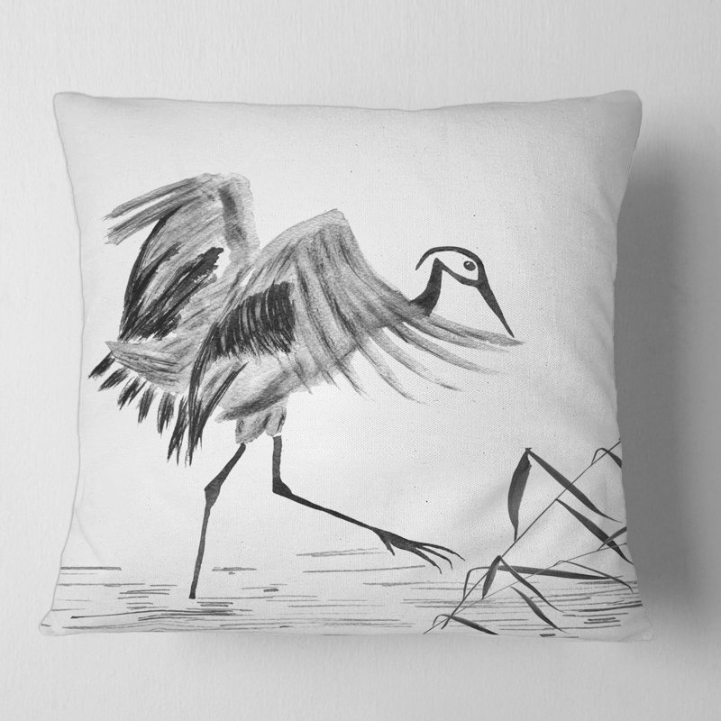 Housse de coussin carré japonais, 16" x 16"