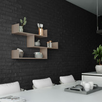 Wall corner shelves 2 pcs Sonoma Gray 40x40x50 cm wood, decoration living  room, shelves, floating wall