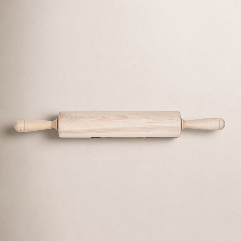 Rouleau à pâtisserie, H 2,75 po x L 12 po x P 2,75 po, Marron