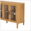 Armoire de rangement à l'entrée du salon et de la salle à manger, grande taille, 4 portes, style élégant, naturel-358562179