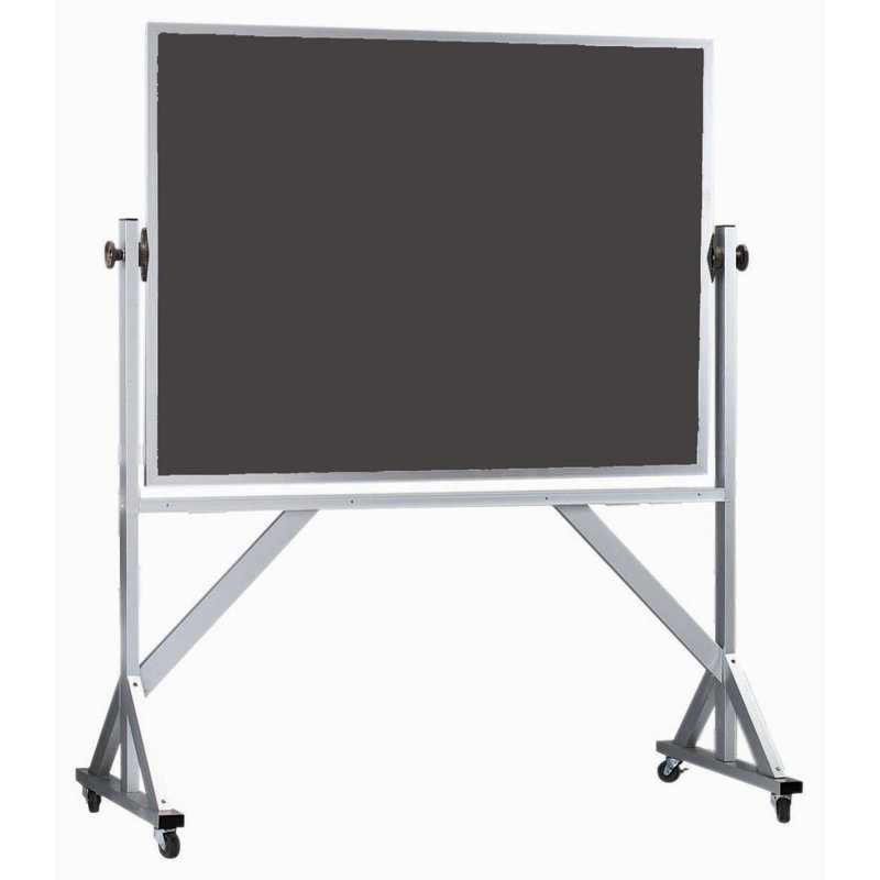 Tableau noir réversible sur pied, Ardoise, H 3 po x l 4 po