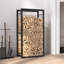 Support à bois de chauffage Latitude 19 po x 11 po x 52 po Latitude Black-1036979202-1036979201