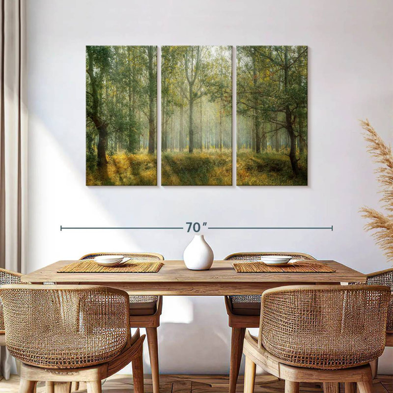 Paysage de forêt verte d'Alvord, H 36 po x l 57 po