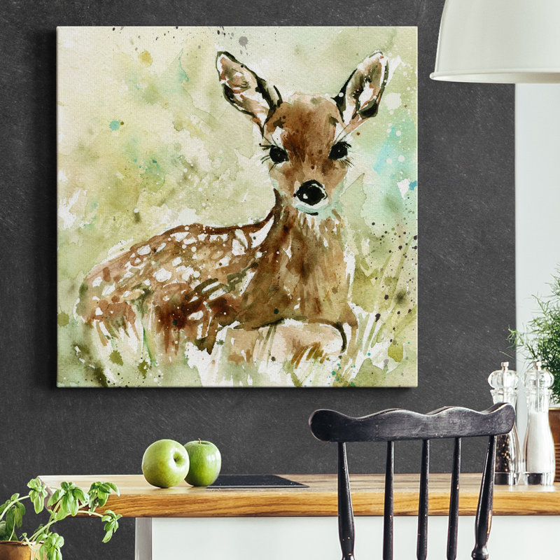 " Fawn In Spring ", 32" H x 32" W x 1" D