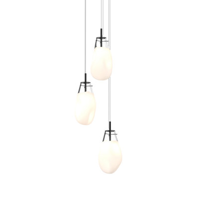 Luminaire suspendu liquide 3 lumières DEL