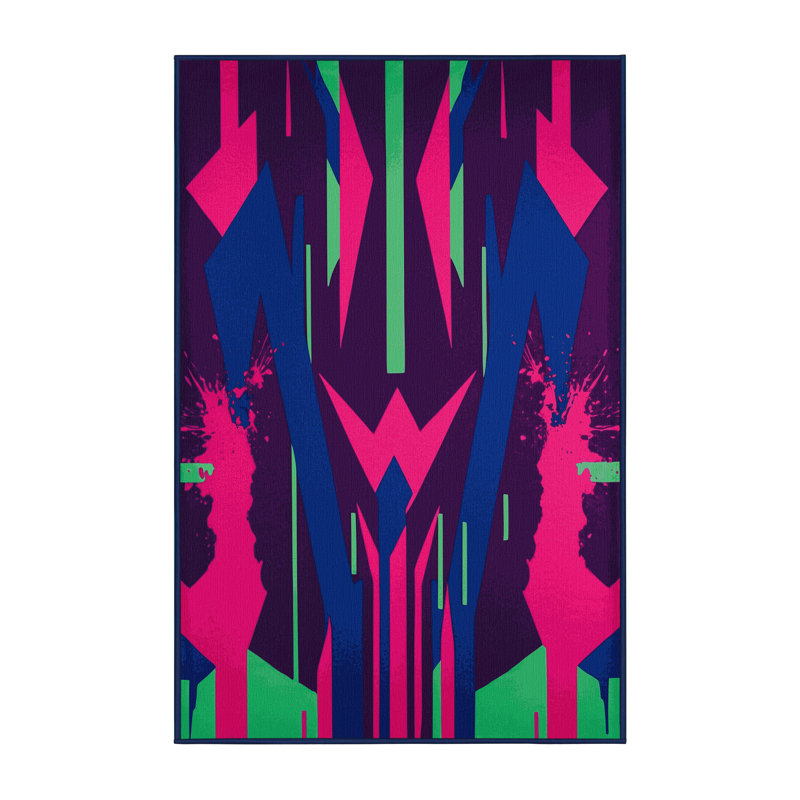 Circuit Bloom Rug, Rectangle 5' x 8'