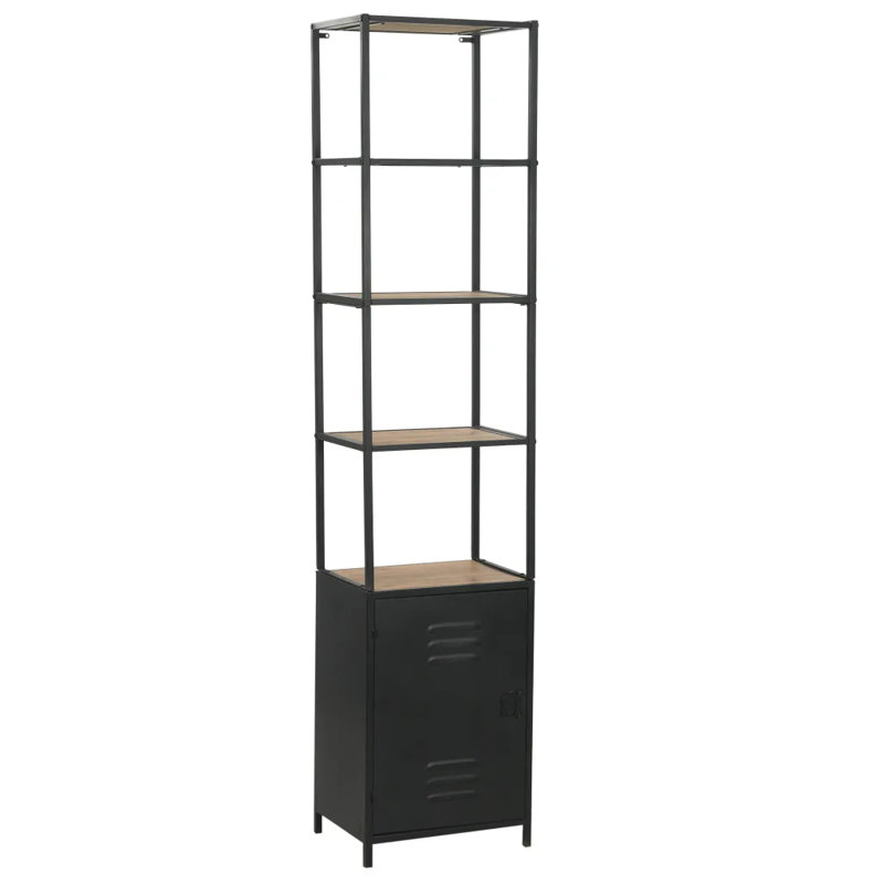 Parque 180cm H x 40.5cm W Steel Step Bookcase