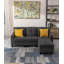 81" 4-Piece Upholstered Sofa with Storage Ottoman-931221522