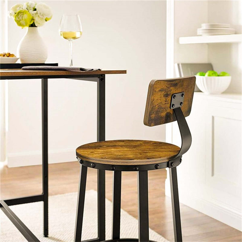 Coralia Counter Stool with Metal Frame