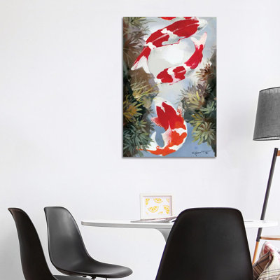 Koi IV 1 Piece Wrapped Canvas Painting