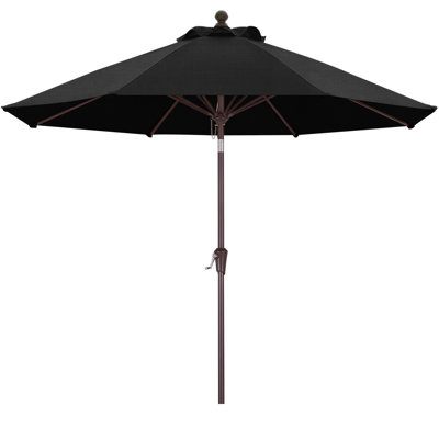 9’ Olefin Market Umbrella with Tilt and Crank Lift