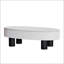 Table basse ovale avec plateau en faux marbre