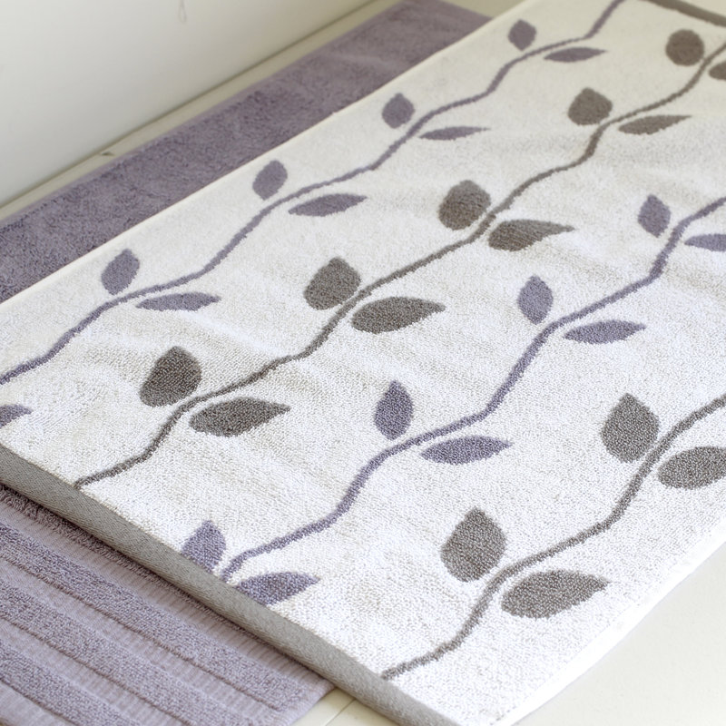 Organic Cotton Grey Lavender 6-Piece Towel Set