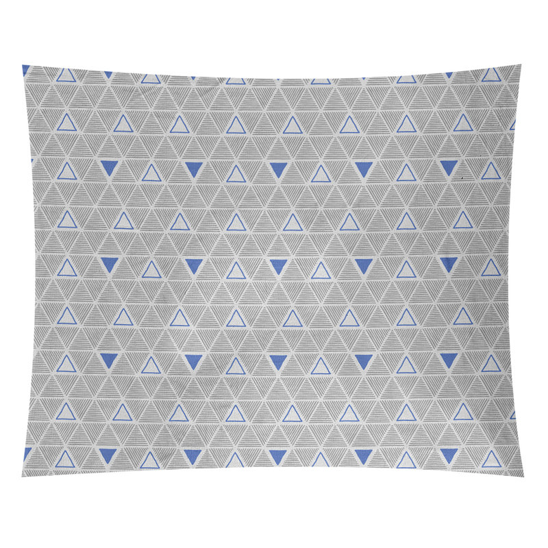 Tapisserie, H 68 po x l 80 po, Bleu