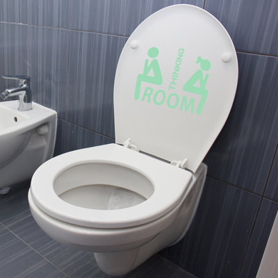 Toilet Glow in Dark Wall Sticker Set