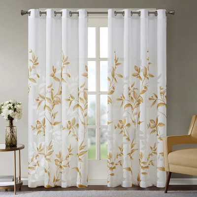 Burnout Printed Curtain Panel(Only 1 Pc Panel)