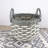 Chesaco Stackable Hand-Woven Wicker Basket Set with Handles
