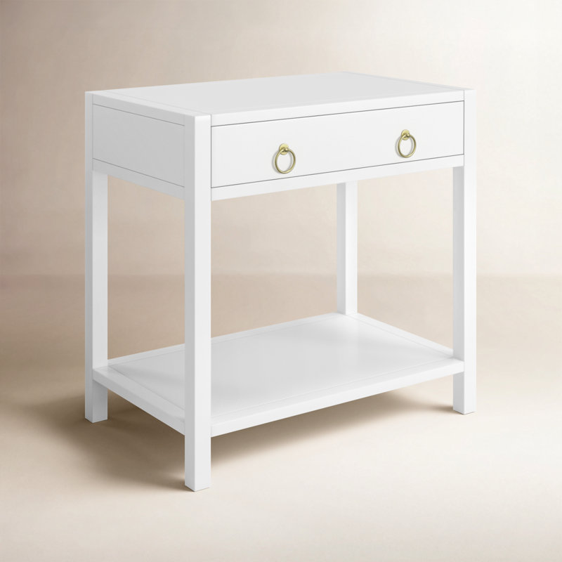 Elin 1 - Drawer Nightstand, White