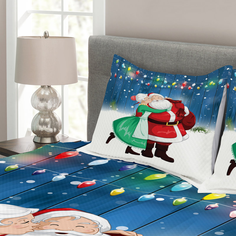 No Pattern Bedspread with Pillow Shams, 220 x 264 cm