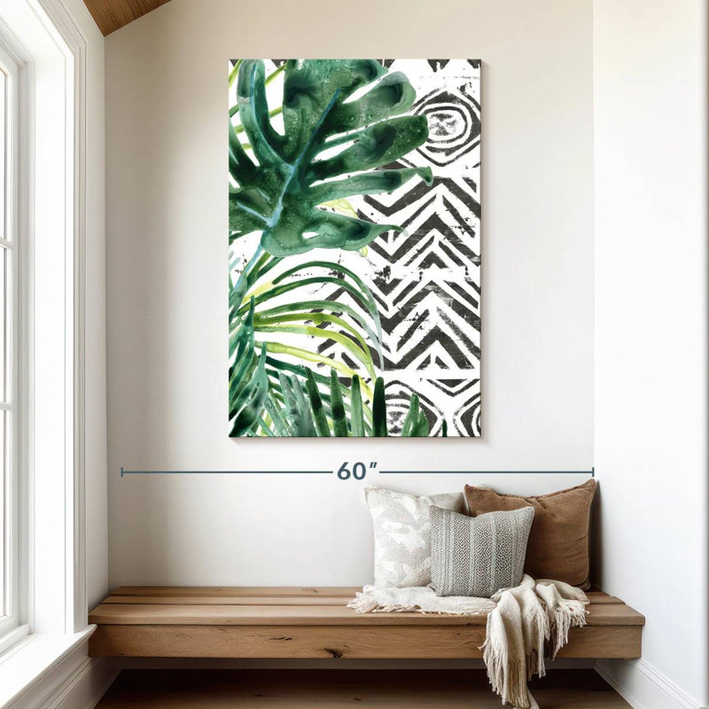 Harnek Palm Pattern II, 48" H x 32" W