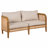 Outdoor Patio Cushioned Sofa