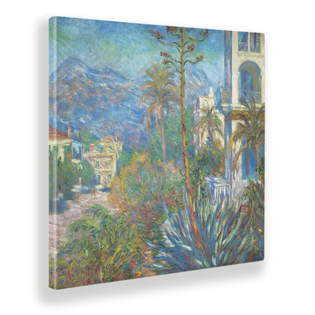 Wandbild Villa in Bordighera von Claude Monet