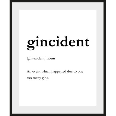 Text - Single Picture Frame Print