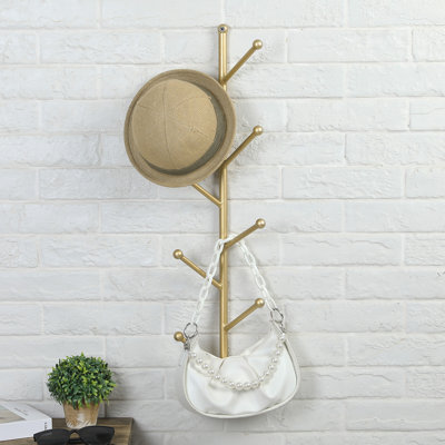 Davaney Iron Wall 8 - Hook Wall Mounted Coat Rack