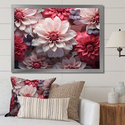 Variété de pétales de fleurs sur toile