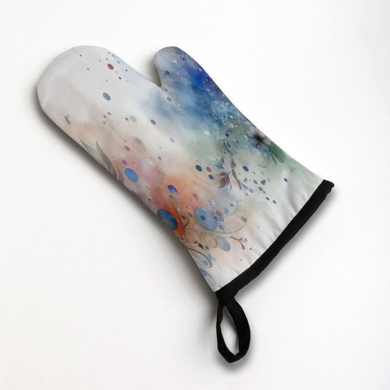 Whimsy Strokes Oven Mitt Cotton Twill