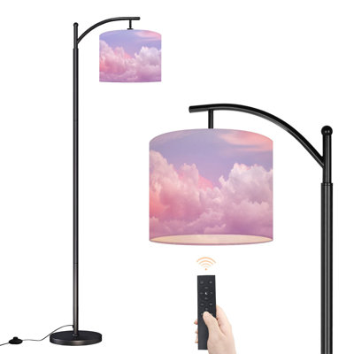 Lampe sur pied à arc avec abat-jour réglable Sun Cloud