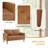 53" W Faux Leather Upholstered Loveseat with Solid Wood Legs -668840539