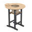Table de bar 31,5 pouces ronde en PEHD pour l'extérieur, table de patio toutes saisons