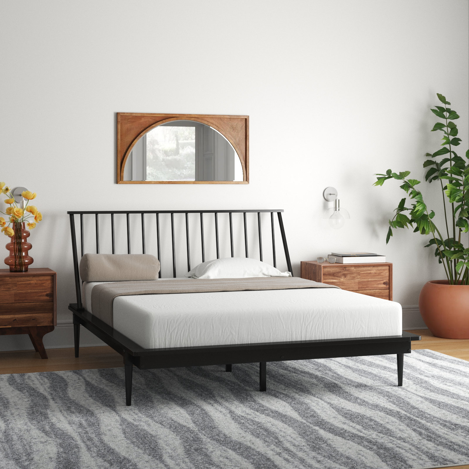 Black Solid Wood Beds You'll Love
