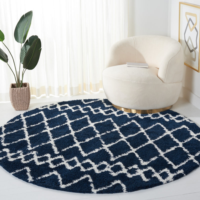 Triplett Performance Geometric Rug, Round 6'7"