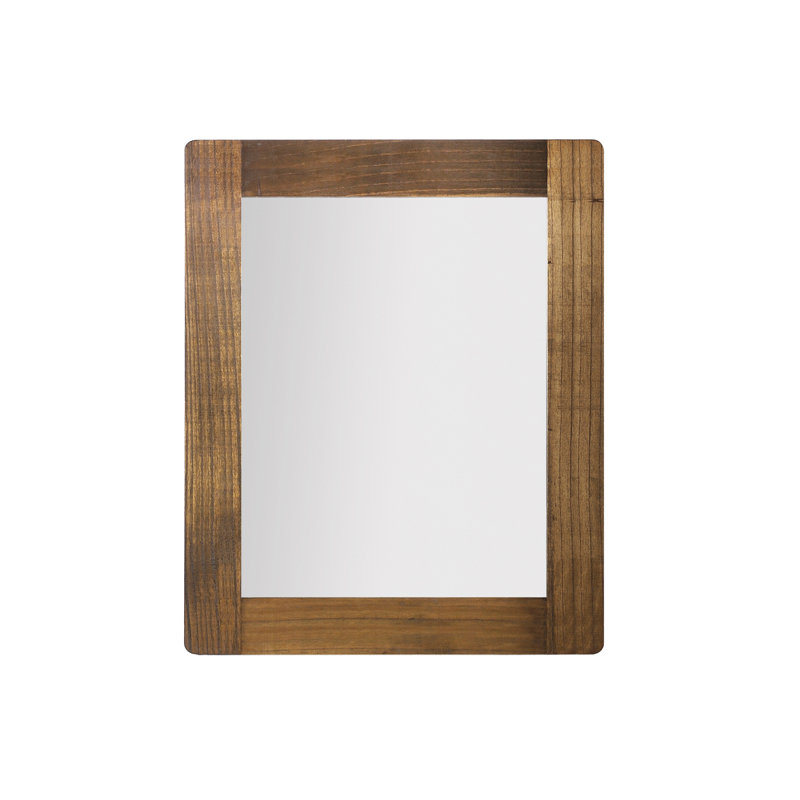 Flash Solid Wood Wall Mirror, 100cm H