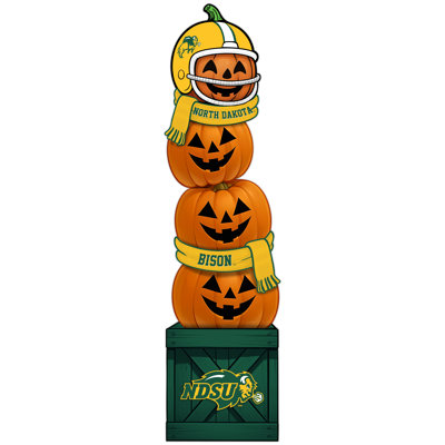 NDSU Pumpkin Stacked Leaner With Helmet
