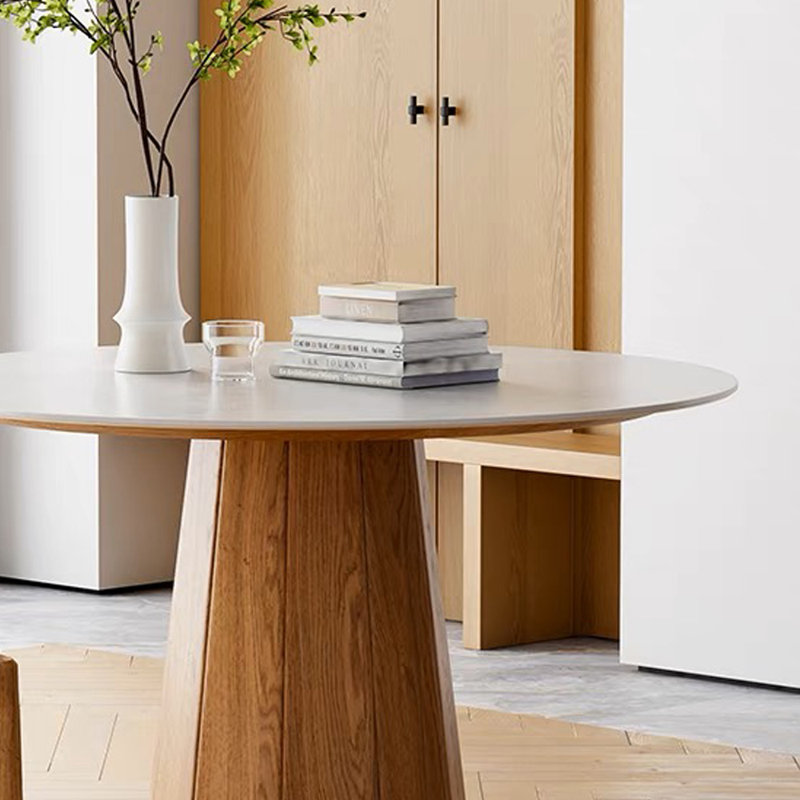 Table ronde simple et rétro, H 29,52 po x L 51,18 po x l 51,18 po
