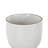 Cole And Grey 3 Piece Ceramic Abstract Circle Patterned Planter With Brown Accents And Base Tray Set