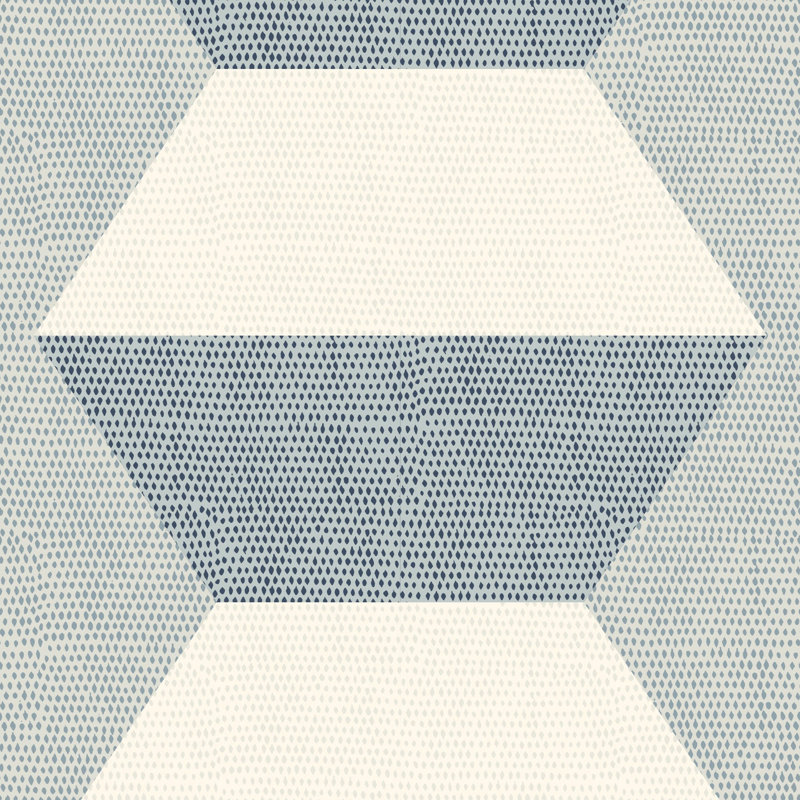 Infinity Blocks - Papier peint laqué Blues, Blues, Peel & Stick, Self-Adhesive