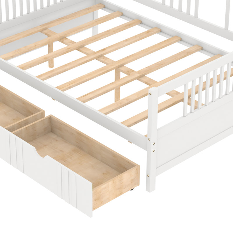 Burket Solid Wood Daybed, White