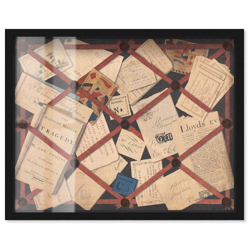 Une déception, c. 1780 Shadowbox Print Western Art par Art Remedy, H 17 po x l 21 po, Black