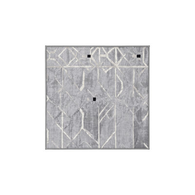 Tapis gris lavable à la machine